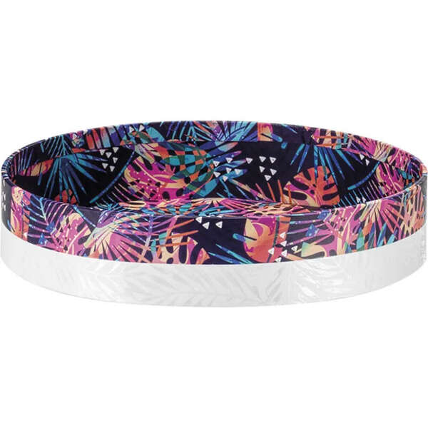 Image du produit Corbeille carton ronde Blanc et tropical