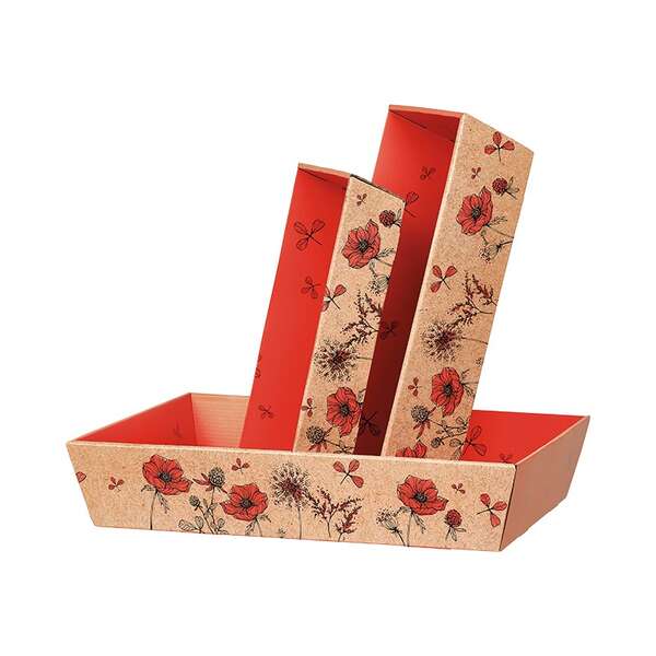 Image du produit Corbeille carton rectangle EVEIL CHAMPETRE