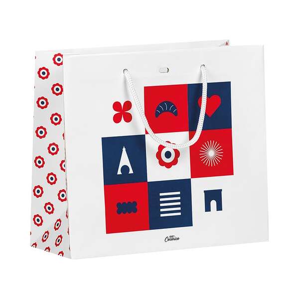 Image du produit Sac papier DAMIER TRICOLORE