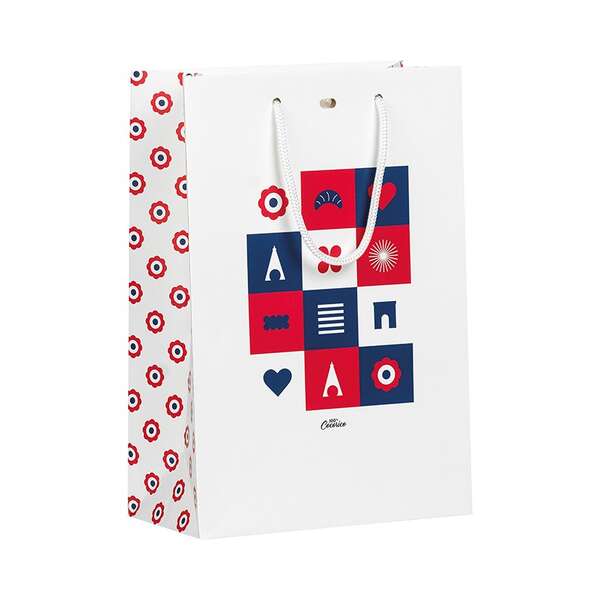 Image du produit Sac papier DAMIER TRICOLORE