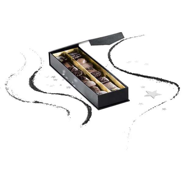 Image du produit Coffret carton rectangle chocolats 2 rangées