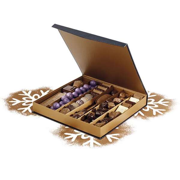 Image du produit Coffret carton carré chocolats 3-4.6.7 Rangées