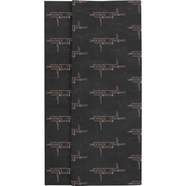 Image du produit Papier de soie coloris noir décor SAVOUREUX - Liasse de 240 feuilles