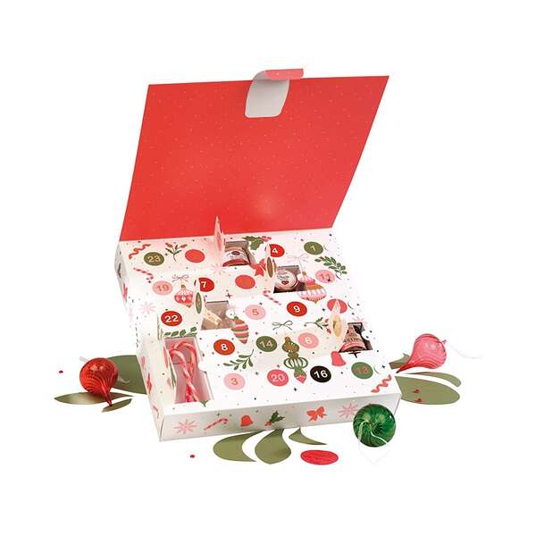 Image du produit Coffret carton carré Calendrier Avent VIVEMENT NOEL