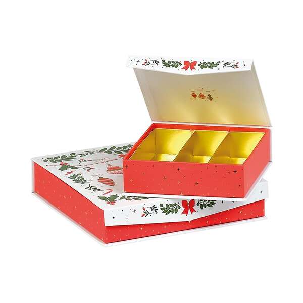 Image du produit Coffret carton carré chocolat VIVEMENT NOEL