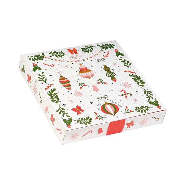 Image du produit Coffret carton carré chocolat VIVEMENT NOEL