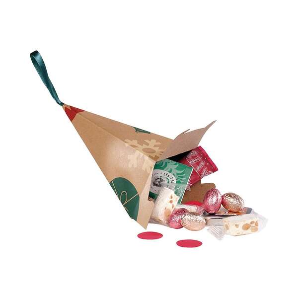 Image du produit Pyramide papier kraft NOEL NATURE