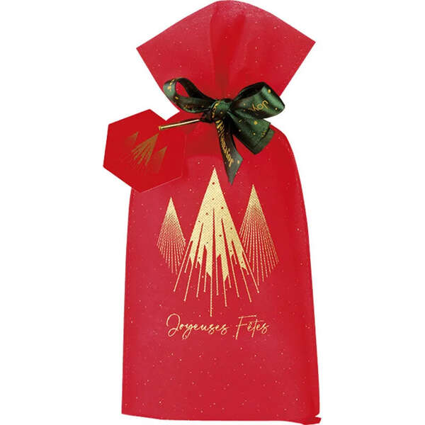 Image du produit Sac Polypropylène Intissé Rouge/OR Noel