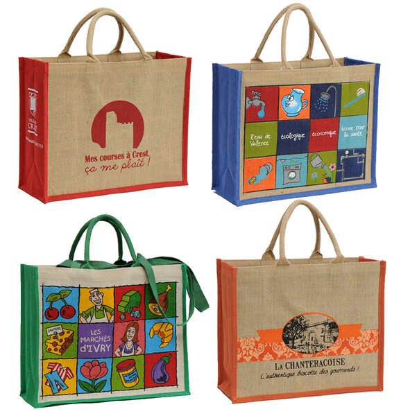 Image du produit Sacs cabas jute + marquage