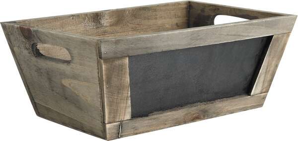 Image du produit Corbeille bois + tableau