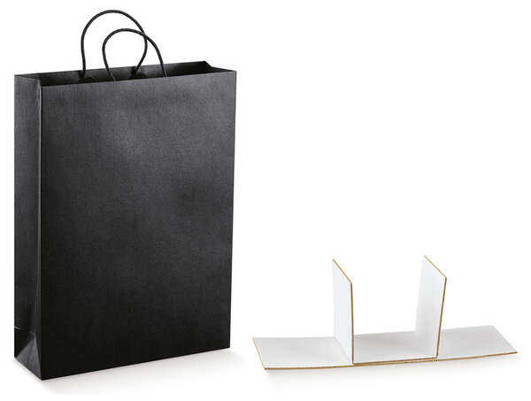 Image du produit Sacs Kraft Collection SETA NERO 1, 2, 3 bouteilles