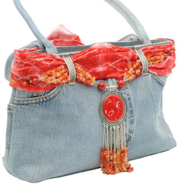 Image du produit Sac à main en jean 3 couleurs