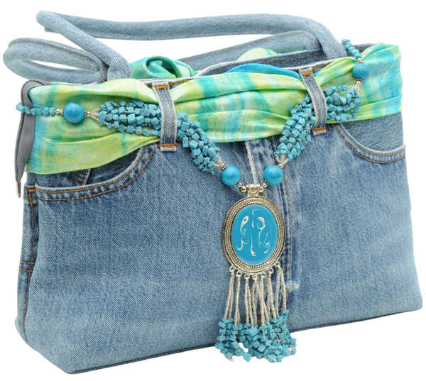 Image du produit Sac à main en jean 3 couleurs