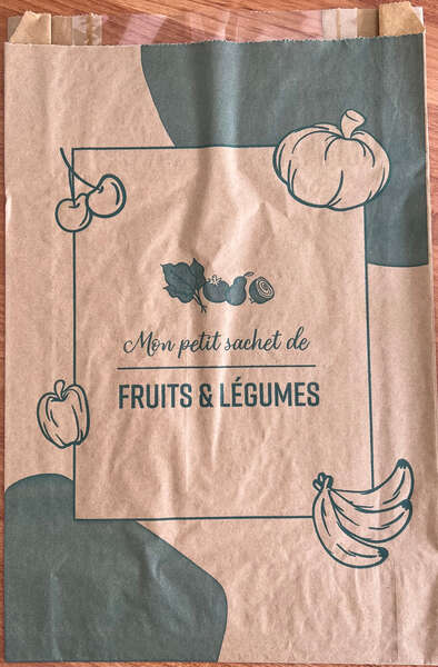 Image du produit Lot de 1000 Sacs fruits 3 kg kraft + fenêtre