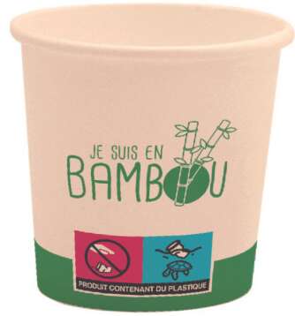 Gobelets "Je suis en bambou" : Vaisselle snacking